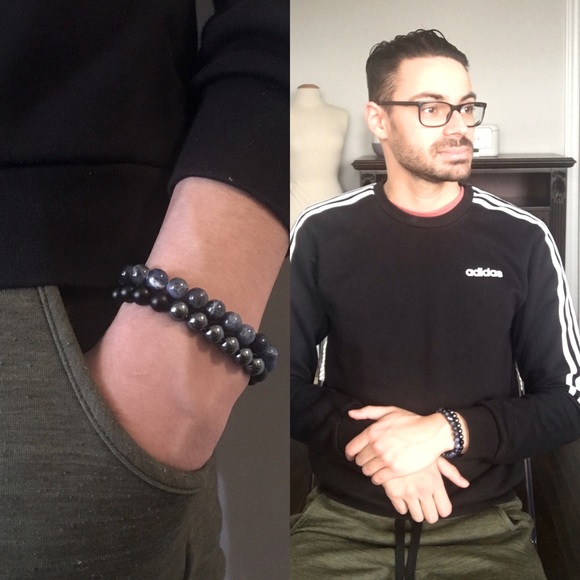 Onyx & Hematite Bracelet - Picture 2 of 2